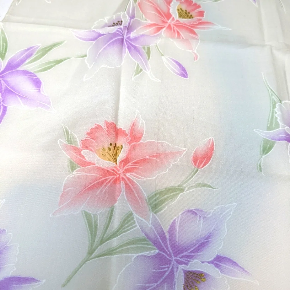 NWOT Vintage Japanese Flower Handkerchief